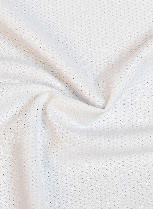 White sportswear mesh fabric