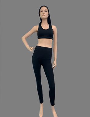 Leggings and sports bra made with HF2832 Lycra Sport fabric
